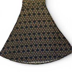 LuLaRoe Navy and Orange Maxi Skirt